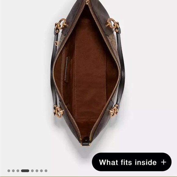 NWT Coach Kacey Satchel crossbody bag in signature canvas - Picture 9 of 12